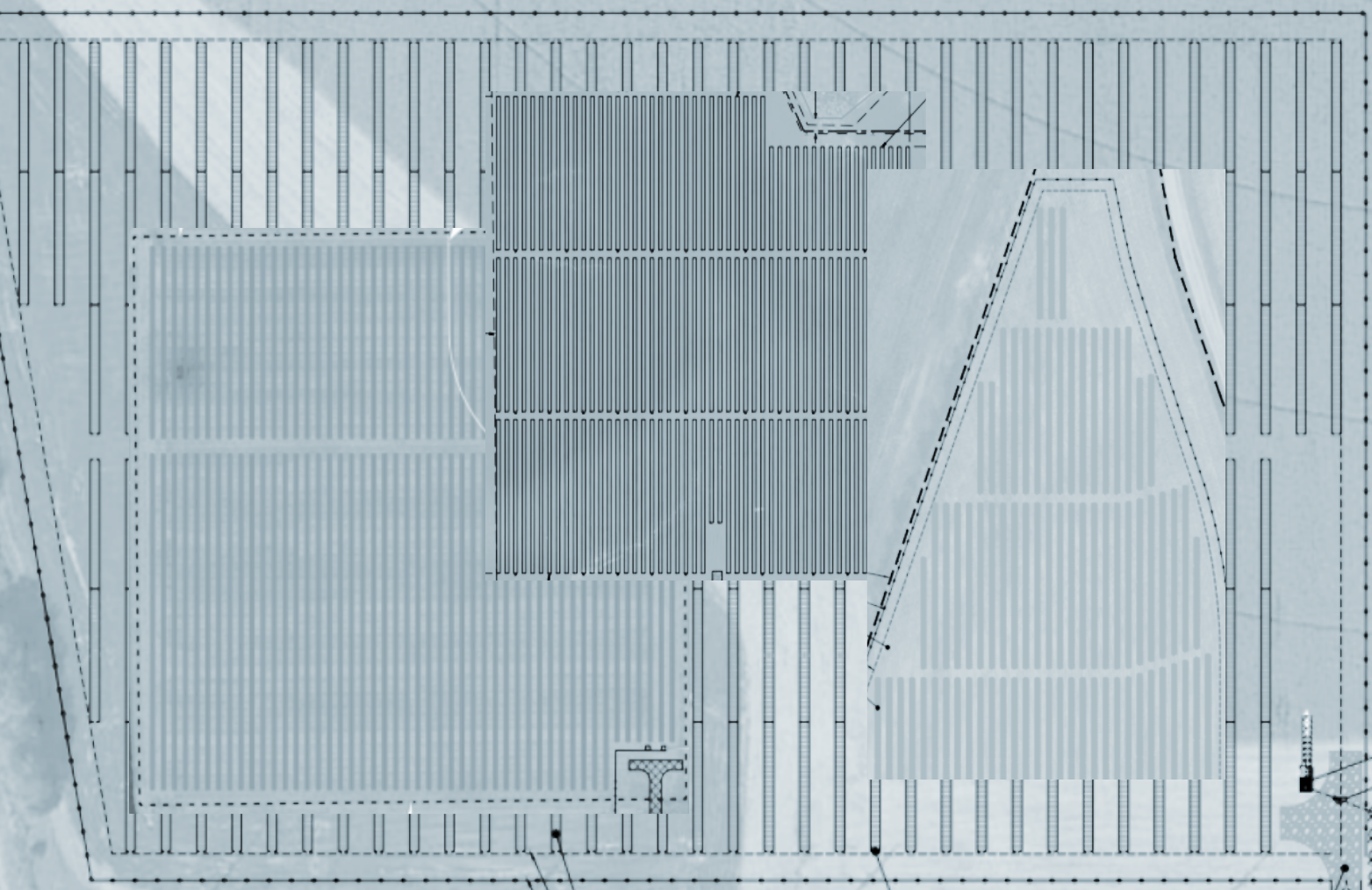 Site plan diagram for Illinois community solar portfolio
